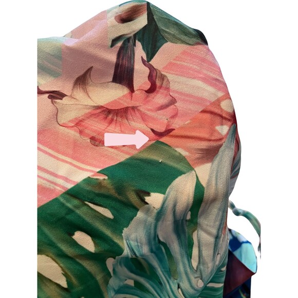 NEW ASOS‎ Strappy Botanical Mini Dress Short Lightweight Flowy Multicolor 12 P - Picture 8 of 16